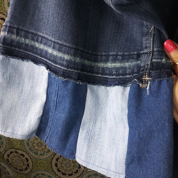 2017 Jeaniemade Size 10 Simply Vera Wang Wide Leg Flare Jeans - Picture 3 of 4